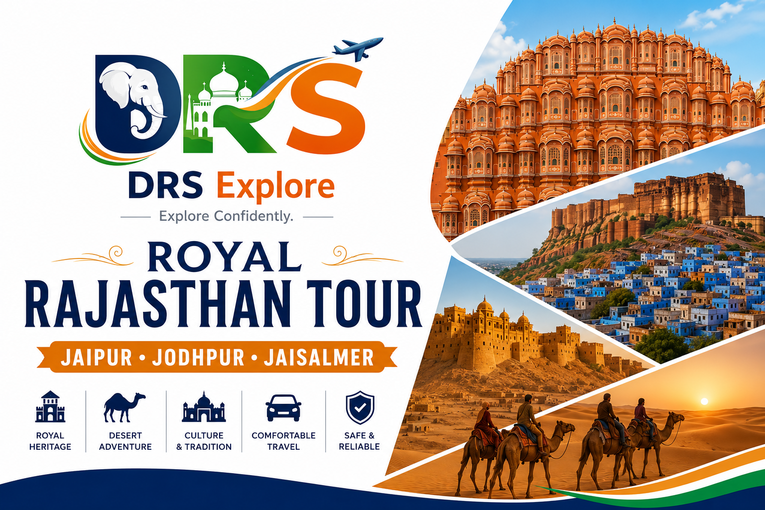Royal Rajasthan Tour – Jaipur | Jodhpur | Jaisalmer (5 Nights / 6 Days)
